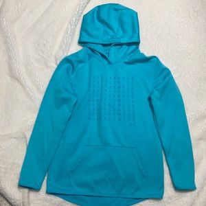 Youth XL, Teal, Gently Worn, Under Armor Hoodie